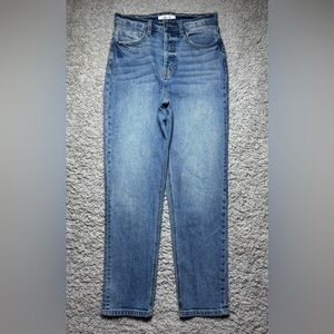 Willow and Root Jeans Womens 29 Mom Fit Button Fly Light Wash Stretch Denim Trip